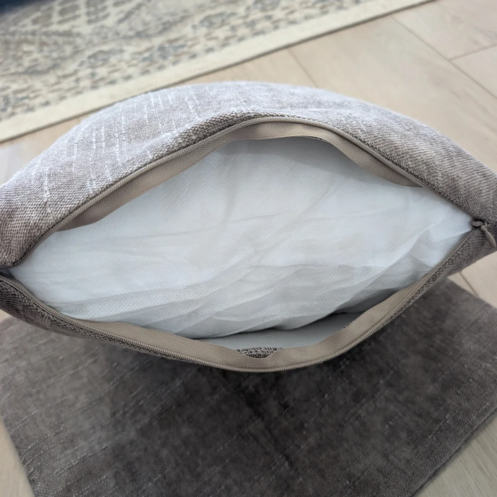 Textured Throw Pillow And Additional Marching Pillow Cover 16